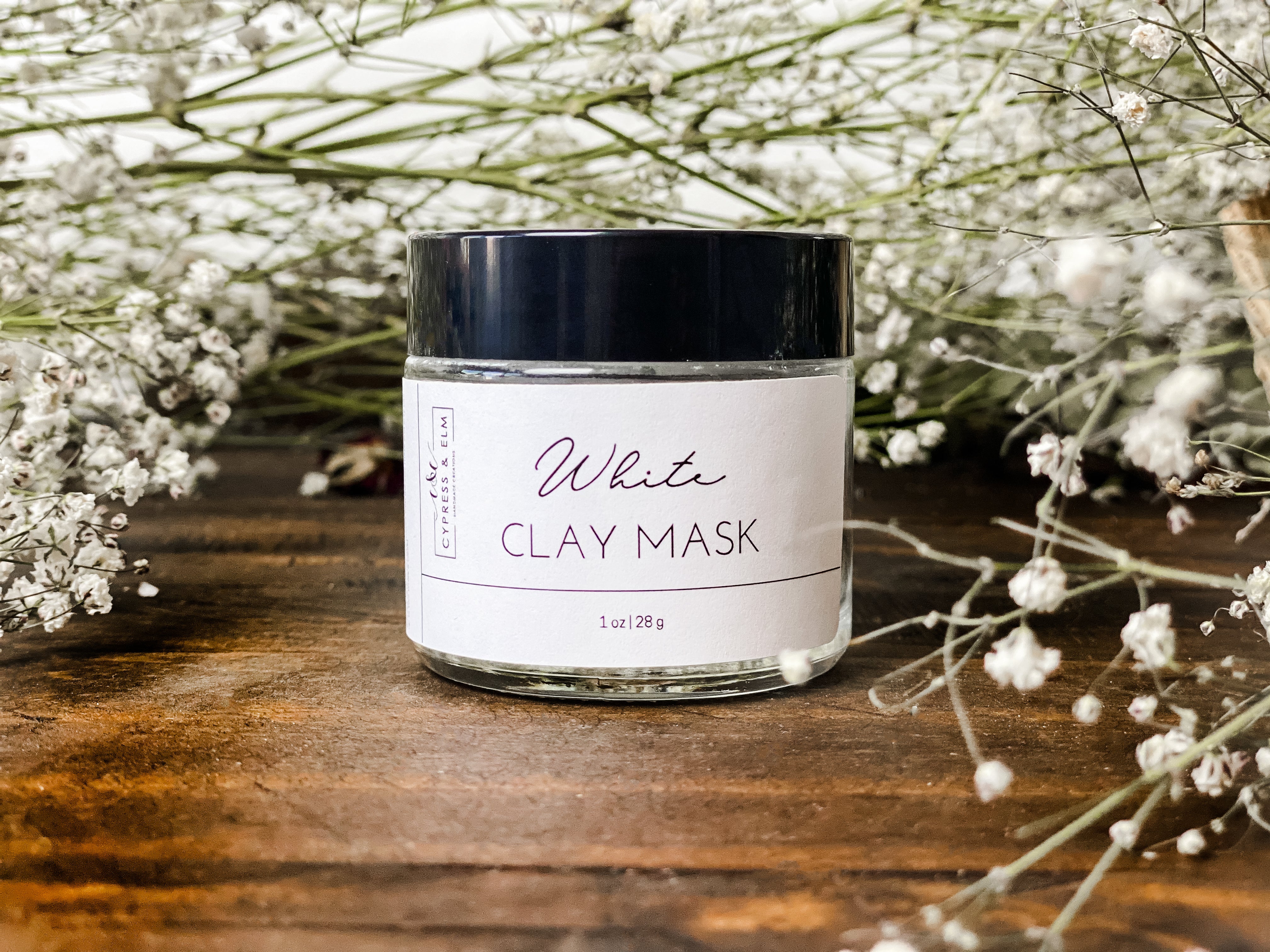 White Kaolin Clay & Clay Mask – and elm